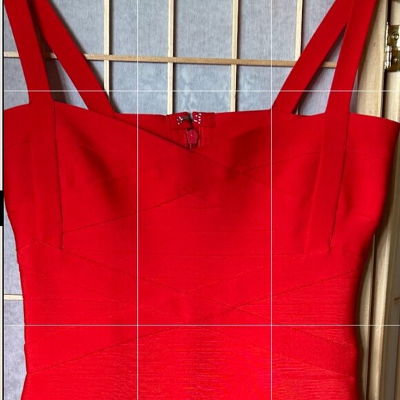 Red Bandage Mini Dress - Picture 3 of 4